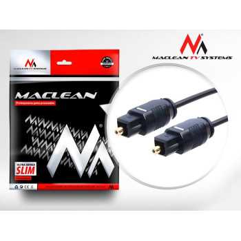 Kabel audio Maclean MCTV-751 Toslink (M) - Toslink (M), 1m, czarny