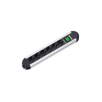 Bachmann PRIMO 6xCEE7/3 1xswitch power 2m, CEE7/7 PRIMO, 1.75 m, 6 AC outlet(s), Black, Grey, 3680 W, 16 A, 71 mm