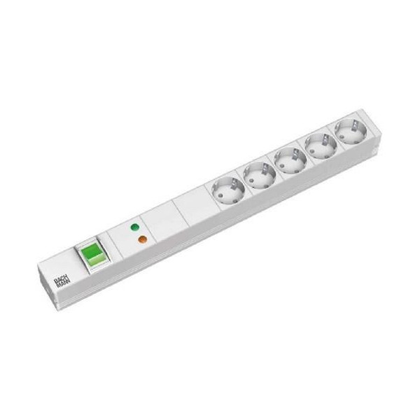 Bachmann 19" 1U 5xCEE7/3 1xswitch 1xOVP power 2m CEE7/7 5x Schuko, 2m, 2 m, 5 AC outlet(s), Type F, Plastic, Grey, Plastic Bachmann 19" 1U 5xCEE7/3 1xswitch 1xOVP power 2m CEE7/7 5x Schuko, 2m, 2 m, 5 AC outlet(s), Type F, Plastic, Grey, Plastic