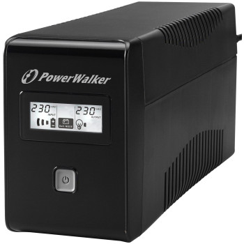 PowerWalker VI 650 LCD FR UPS 650VA/360W, Line Interactive 2x CEE 7/5 (Type E) outlets