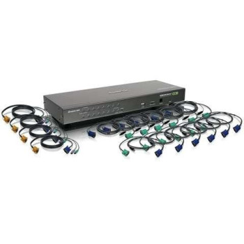 IOGEAR 16-Port USB PS/2 KVM Switch With cables