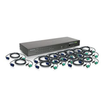 IOGEAR 16-Port USB PS/2 Combo KVM Switch with Cables