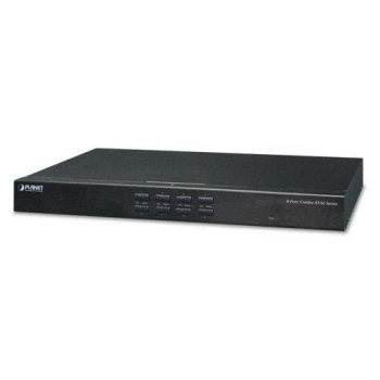 Planet 8-Port Combo IP KVM Switch: Up to 64 computers, On Screen Display (OSD), Quick View Setting (QVS), Hotkey, Stackable, 1U 