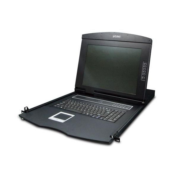 Planet 17" 8-Port Combo VGA LCD IP KVM Switch: 1280x1024 video quality, Up to 64 computers, On Screen Display (OSD), Quick View Planet 17" 8-Port Combo VGA LCD IP KVM Switch: 1280x1024 video quality, Up to 64 computers, On Screen Display (OSD), Quick View