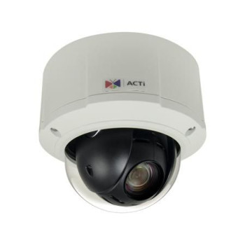 ACTi 5MP Video Analytics Outdoor Mini PTZ with D/N, Extreme WDR, SLLS, 10x Zoom lens, f4.7-47mm/F1.6-3.0 (HOV:50.67-5.14), DC ir