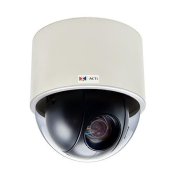 ACTi 3MP Video Analytics Indoor Speed Dome with D/N, Extreme WDR, SLLS, 30x Zoom lens, f4.5-135mm/F1.6-4.4 (HOV:58.5-3.2), DC ir