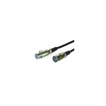 MicroConnect XLR connection cable 1 meter XLR 3-pin - XLR 3-pin M-F Outer Dimension : 6.0mm, PVC