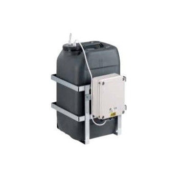 Videotec Tank 23l 6gal, IN 230Vac 24Vac-120Vac washer pump delivery up to 11m 36ft