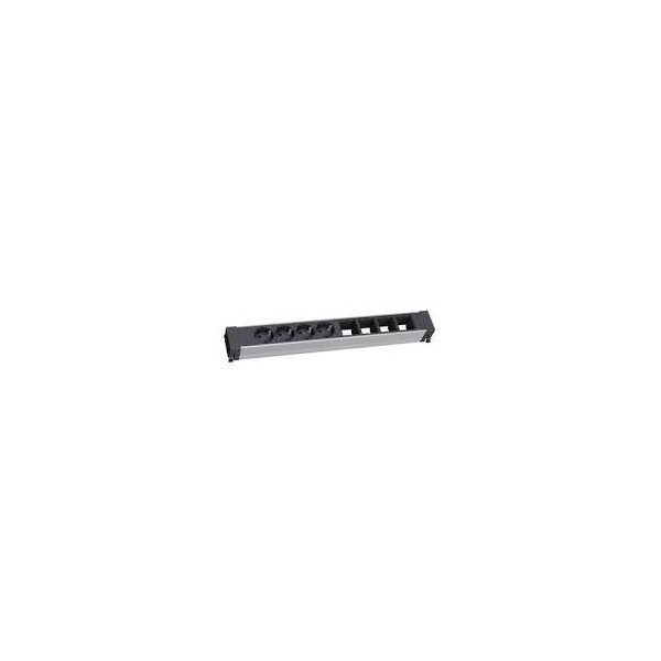 Bachmann CONF 4xUTE 4xModule CONFERENCE, 4 AC outlet(s), Indoor, Type E, Steel, Black, 444 mm Bachmann CONF 4xUTE 4xModule CONFERENCE, 4 AC outlet(s), Indoor, Type E, Steel, Black, 444 mm