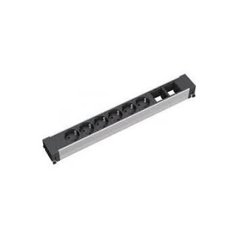 Bachmann CONF 6xUTE 2xModule CONFERENCE, 6 AC outlet(s), Indoor, Type E, Steel, Black, 444 mm