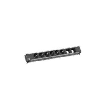 Bachmann CONF 6xCH 3xModule 1xfuse 10A Power GST18 CONFERENCE, 6 AC outlet(s), Indoor, Type J, Aluminium, Black, 444 mm