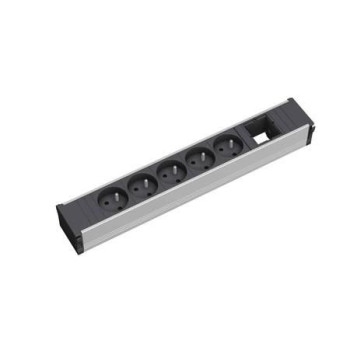Bachmann CONI 5xUTE 1xModule 912.014, 0.1 m, 5 AC outlet(s), Indoor, Type E, Black, Grey, 356 mm