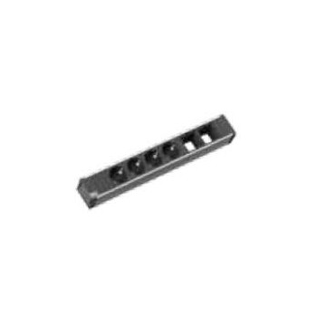 Bachmann CONI 4xUK 3,15A 1xModule CONI, 0.1 m, 4 AC outlet(s), Indoor, Type G (BS 1363), Aluminium, Black