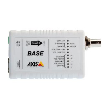 Axis T8641 POE+ OVER COAX BASE T8641 PoE+ over Coax Base, Power supply, White, AXIS T8640, Wired