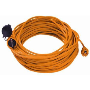 Bachmann Euro extension cord H05VV-F 3G1.50 10m, or 341.879, 10 m, 1 AC outlet(s), Orange, PVC, 250 V, 16 A