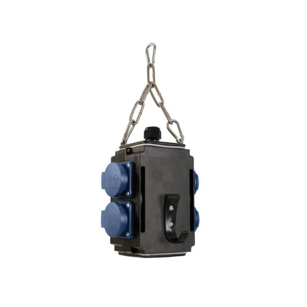 Bachmann ENERGY CUBE 4xSchuko IP44 Energy cube, 4 AC outlet(s), Plastic, Black, Blue, 230 V, 16 A, 1 pc(s) Bachmann ENERGY CUBE 4xSchuko IP44 Energy cube, 4 AC outlet(s), Plastic, Black, Blue, 230 V, 16 A, 1 pc(s)