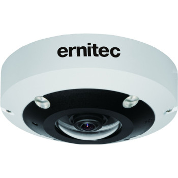 Ernitec 12MP Fisheye IP Camera Panoramic IR 4K Ultra HD Dome 12MP 20fps, DWDR, PoE, 12VDC, H265