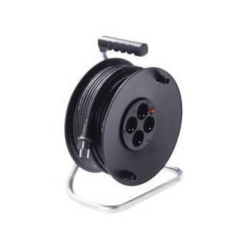 Bachmann Cable Reel 4-way, with termo-protection 392.181, 50 m, 4 AC outlet(s), Black, 250 V, 16 A, 1 pc(s)