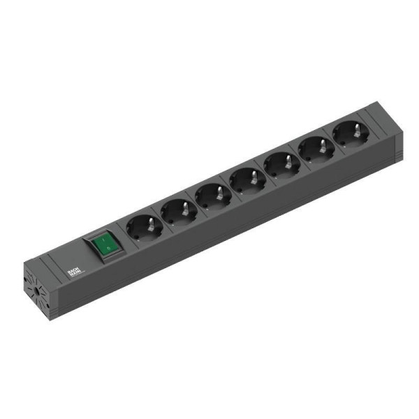 Bachmann CONNECT LINE 7xCEE7/3, with switch, power 2,0m 420.0014, 2 m, 7 AC outlet(s), Indoor, Black, 16 A, 438 mm Bachmann CONNECT LINE 7xCEE7/3, with switch, power 2,0m 420.0014, 2 m, 7 AC outlet(s), Indoor, Black, 16 A, 438 mm