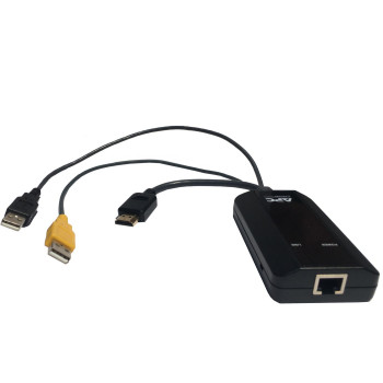 APC KVM 2G, SERVER MODULE, HDMI WITH VIRTUAL MEDIA AND KVM-HDMIVMCAC, Transmitter & receiver, Wired, Cat5e,HDMI, Black, HDMI, HD