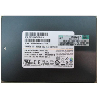 Hewlett Packard Enterprise SSD 960G 6G SFF SATA