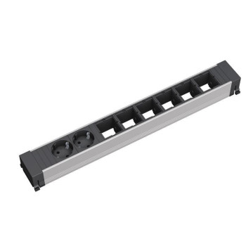 Bachmann Power Strip 8-way w/2xSchuko Output & 6xEmpty - for CONFERENCE & TOP FRAME