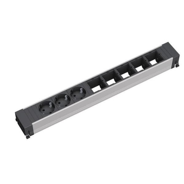 Bachmann Power Strip 8-way SLIDE & TOP FRAME built-in frame short (5x Custom & 3x Power slots), CONFERENCE / TOP FRAME Bachmann Power Strip 8-way SLIDE & TOP FRAME built-in frame short (5x Custom & 3x Power slots), CONFERENCE / TOP FRAME
