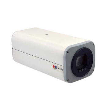 ACTi 3MP Video Analytics Zoom Box with D/N, Extreme WDR, SLLS, 36x Zoom lens, f4.6-165.6mm/F1.55-5.0 (HOV:57.6-2.35), DC iris, A