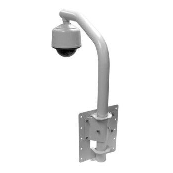 Pelco Parapet or Vertical Wall Mount for Small-size Pendant Domes, Gray .