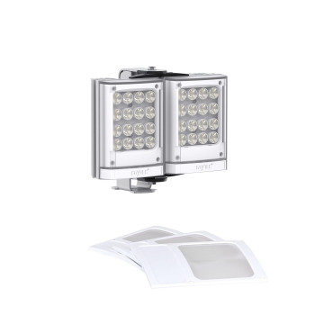 Raytec PULSESTAR w32 standard pack, 10x10, 20x10 and 35x10 angles included, 24V DC, silver, White-Light