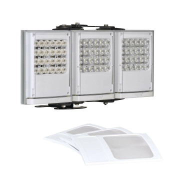 Raytec PULSESTAR w72 standard pack, 10x10, 20x10 and 35x10 angles included, 24V DC, silver, White-Light