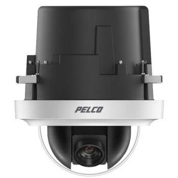 Pelco Spectra Pro Series 2, Indoor In-Ceiling, Smoked with White Trim Ring