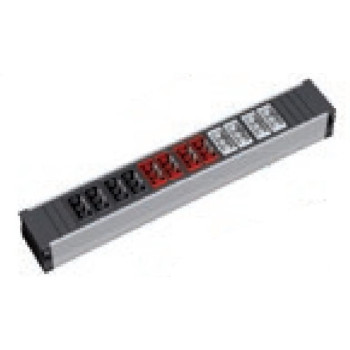 Bachmann CP 4xGST18 black 4xGST18 red 4xGST18 gray power 3xGASt18 919.2004, 3 AC outlet(s), Indoor, Black, Grey, 356 mm, 1 pc(s)