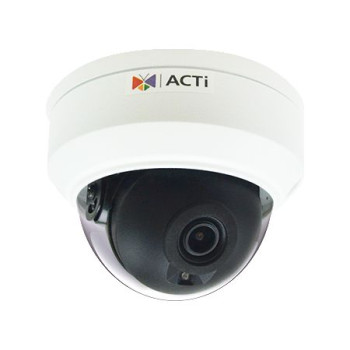 ACTi 8MP Outdoor Mini Dome with D/N, Adaptive IR, Superior WDR, SLLS, Fixed lens, f2.8mm/F2.0 Z710, IP security camera, Outdoor,