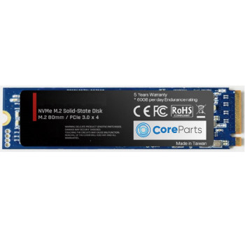 CoreParts 2TB M.2 PCIe NVMe (M Key) (High end level) 2TB M.2 PCIe 4.0 NVMe (High end) 3D NAND TLC 5100/4600 Read/Write (MB/S) - 