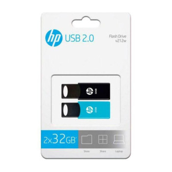 HP V212W Usb Flash Drive 32 Gb Usb Type-A 2.0 Black, Blue