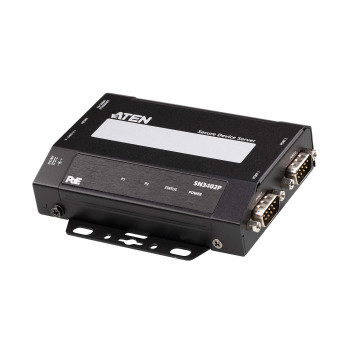 Aten 2-Port RS-232/422/485 Secure Device Server over Ethernet Transmission with PoE