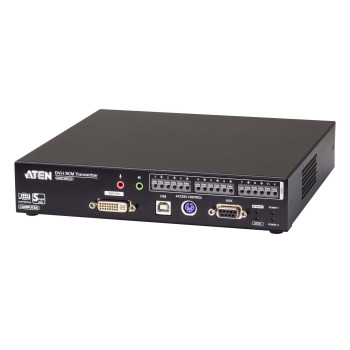 Aten USB Dual Display DVI-I KVM over IP Transmitter with Internet Access, Local Console