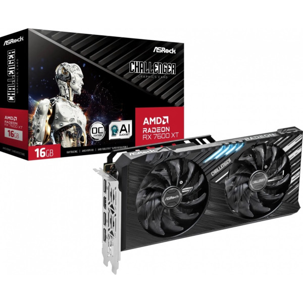 Karta graficzna Radeon RX 7600 XT CHALLENGER 16G OC GDDR6 128bit Karta graficzna Radeon RX 7600 XT CHALLENGER 16G OC GDDR6 128bit