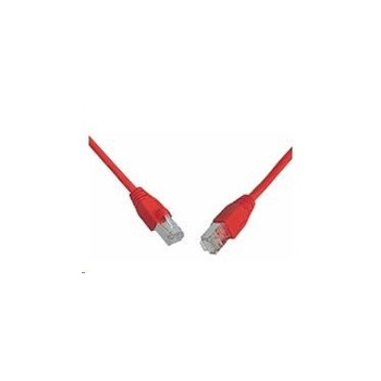 Patchcord CAT5E SFTP PVC 3m czerwony snag-proof