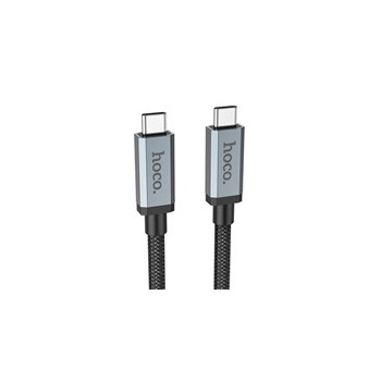 Data kabel HOCO US06, USB-C/USB-C (PD), 5A, 100W, 4K, USB3.2 20 Gb/s, 1m, černá