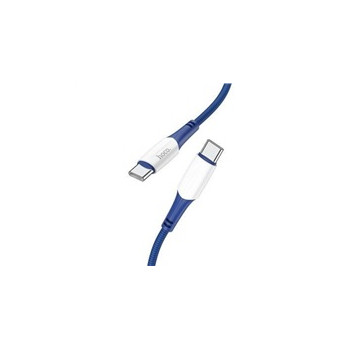 Data kabel HOCO X70 Ferry, USB-C/USB-C (PD), 3A, 60W, 1m, modrá