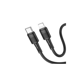 Data kabel HOCO X83 Victory, USB-C/Lightning (PD), PD20W, 1m, černá