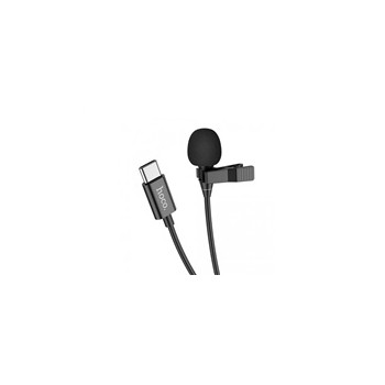 Data, audio kabel s mikrofonem HOCO L14 USB-C, 2m, černá