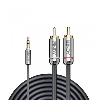 CABLE AUDIO 3.5MM TO PHONO 2M/CROMO 35334 LINDY