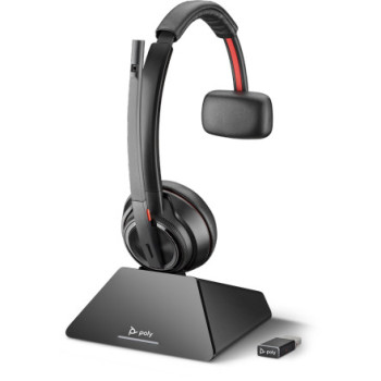 POLY Savi 8210 UC Zestaw słuchawkowy Bezprzewodowy Ręczny Biuro centrum telefoniczne Bluetooth Czarny