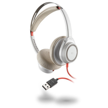 POLY Blackwire 7225 Zestaw słuchawkowy Przewodowa Opaska na głowę Połączenia muzyka USB Typu-A Biały