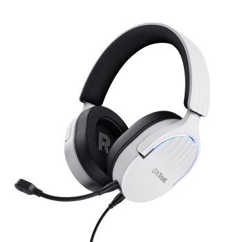 Trust GXT 490 FAYZO Zestaw słuchawkowy Przewodowa Opaska na głowę Motocykl USB Typu-A Czarny, Biały