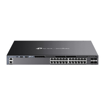 TP-Link Omada SG6428XHP łącza sieciowe Zarządzany L3 Gigabit Ethernet (10 100 1000) Obsługa PoE 1U Czarny