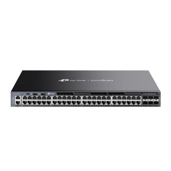 TP-Link Omada SG6654X łącza sieciowe Zarządzany L3 Gigabit Ethernet (10 100 1000) 1U Czarny